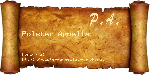 Polster Agnella névjegykártya